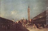 Francesco Guardi Canvas Paintings - Piazza San Marco